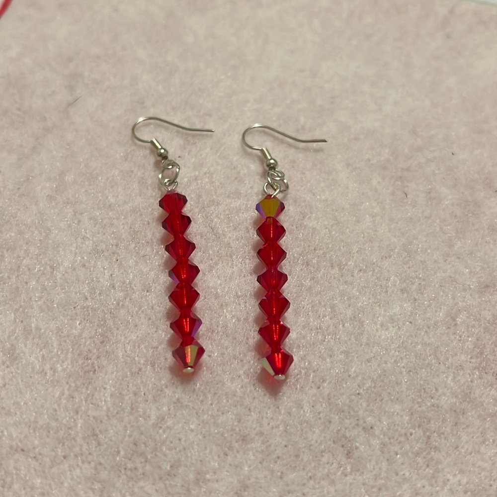 ✨ Handmade earrings Red